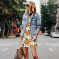 thumbnail image 4 of Fotbe Squirrel With Colorful Tail Vestido de Verano sin Mangas para Mujer – Vestido Midi Línea A, Estilo Camiseta Floral, Vestido Playero Casual y Fluido, 4 of 7