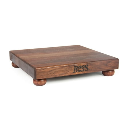 Mahogany Bun Feet - John Boos Walnut Cutting Board With Wooden Bun Feet - 12