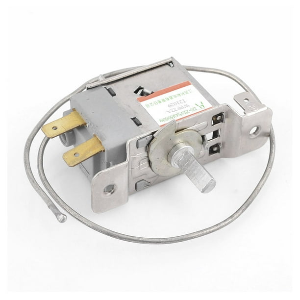 WPF22A Thermostat de Réfrigération pour Réfrigérateur à 2 Bornes avec Cordon Métallique de 30 Cm
