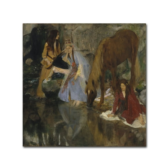 Degas 'Portrait Of Mlle Fiocre' Canvas Art