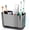 Brush Nickel+black, variant on Toothbrush Holders for Bathrooms Organizers and Storage, Large Tooth Brush Holders with Drainage, Anti-Slip Electric Toothbrush and Toothpaste Holders Caddy for Shower Kids Family, Black