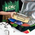 thumbnail image 6 of Watermelon Double Layered Insulated Refrigerated Lunch Bag with Two Compartments, Large Capacity, and Handheld Carry - 7.1x11.4x16.1 Inches, 6 of 6