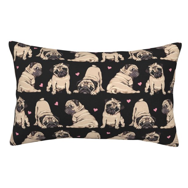 Balery French Bulldog Funda de Cojín Estampada, Regalos para Mujeres, Regalos de Amor para Ella, Regalos para Novia o Esposa, Funda de Almohada-20"x30"