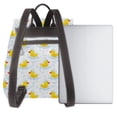 thumbnail image 3 of Disketp Yellow Rubber Duck Mochila de Cuero para Mujer, Bolso de Espalda Antirrobo con Estilo para Viaje, Trabajo y Uso Diario, 3 of 4