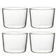thumbnail image 1 of 4 vasos de vidrio reutilizables de 200 ml para cupcakes, postres y bebidas., 1 of 4