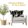 thumbnail image 3 of Cowhide Print Pillow Covers 16X16 Inch Black White Cow Spots Decorative Square Pillow Cases Set of 2 Farmhouse Western Home Decor Cotton Linen Throw Pillows For Bedroom Sofa Couch Porch Outdoor, 3 of 3