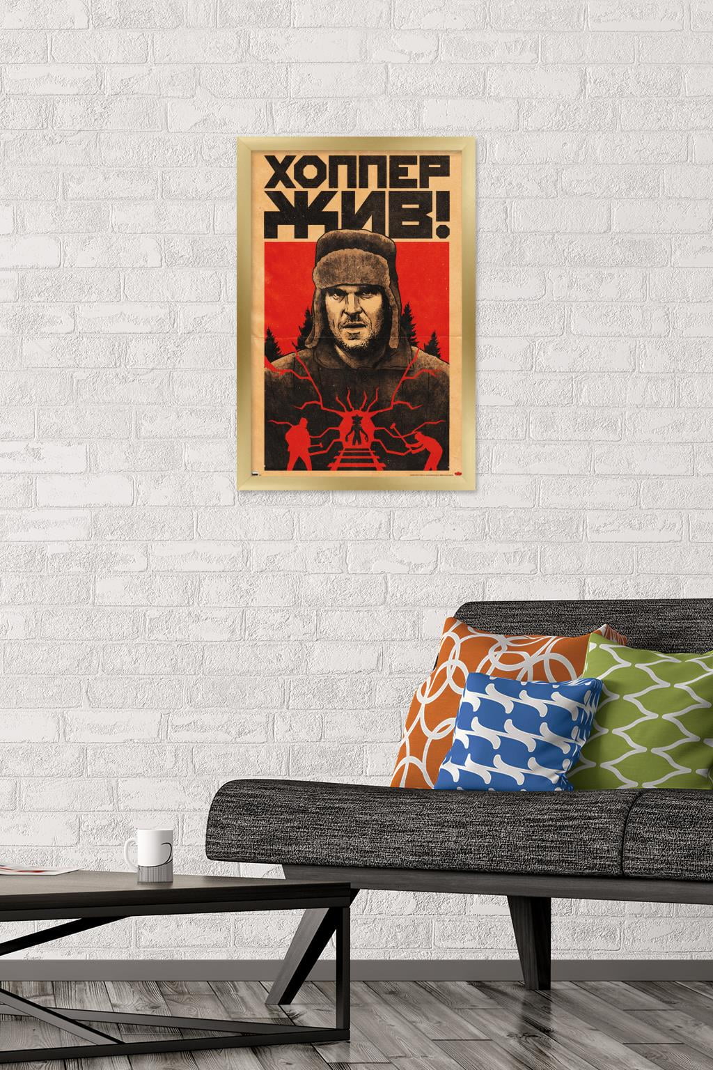 Netflix Stranger Things: Season 4 - Hopper Tracks Wall Poster, 14.725" x 22.375" Framed