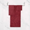 thumbnail image 4 of Coolnut 3 PCS Towel Red Texture Cotton Bath Towel Set (1 Bath Towel, 1 Hand Towel, 1 Washcloth) for Bathroom, Super Soft and Quick Dry Towels, 4 of 6