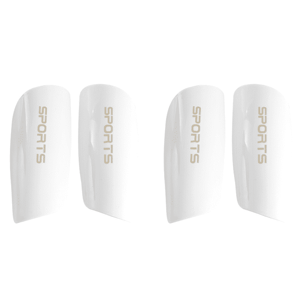 1 Par Espinilleras Fútbol espinilleras Protector Piernas para Hombres Y Mujeres () Blanco
