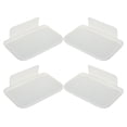 thumbnail image 2 of GETAJGHSD White Plastic Foldable Wall Mounted Storage Rack No-Drill Installation 4Pcs, 2 of 8