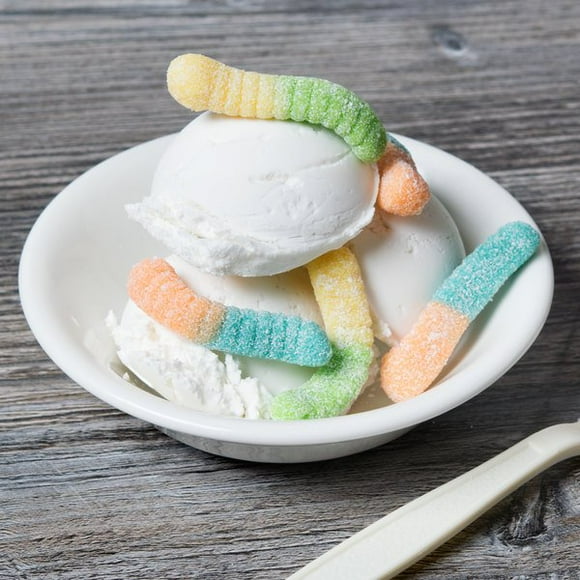 Sour Gummi Worms Topping - 18 lb.