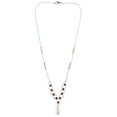 thumbnail image 1 of Mi Amore Statement-Necklace Silver-Tone/Pink, 1 of 3