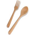 thumbnail image 1 of Juego de cuchara y tenedor esquí Madera 03, 1 of 5