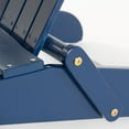 thumbnail image 4 of Milan Outdoor Rustic Acacia Wood Folding Adirondack Chair, Navy Blue, 4 of 6