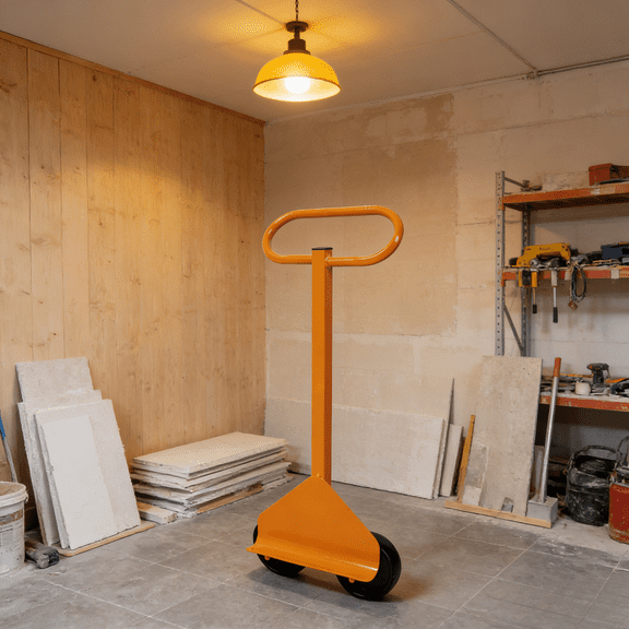 Drywall Dolly Cart Panel Service Cart 220Lbs Capacity Heavy Duty Industrial Commercial Moving Sheets Plywood Construction Workshop Warehouse Ergonomic Grip Precision Wheels Lightweight Under 5Lbs