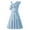 Light Blue, variant on Arshiner Girls Dress One Shoulder Formal Ruffle Trim Birthday Party Dresses with Belted Pockets