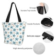 thumbnail image 6 of Kdxio Flower Leaves Women Reusable Grocery Bags Foldable Ripstop,Reusable Shopping Bags for Shopping,Gym,Gift, 6 of 8
