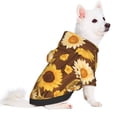 thumbnail image 2 of Haiem Vintage Wood Grain Sunflower A for Winter Dog Hoodie Sweatshirts with Pockets Warm Dog Clothes for Small Dogs Chihuahua-X-Large, 2 of 7