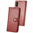 thumbnail image 3 of Wallet Case for iPhone XS Max Magnetic Clasp Folio Kickstand Premium Leather Case with Hand Strap, [RFID Blocking] Credit Card Slots Shockproof TPU Inner Cover For iPhone XS Max, Red, 3 of 9