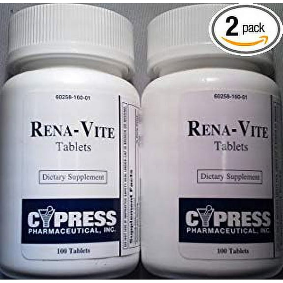 Cypress Rena-Vite Tablets, 100 Tablets each (Pack of 2)