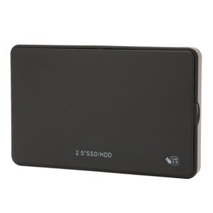 2.5in HDD SSD Port de série mécanique USB3.0 noir SSD HHD Boîtier de disque dur mobile externe pour ordinateur portable