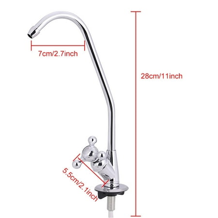 

Kitchen Faucet Tap Drinking Water Filter Water Filter 1/4 Zinc Alloy Kitchen Faucet Tap Reverse Osmosis RO Drinking Water Filter