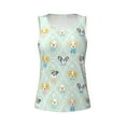 thumbnail image 3 of Picia Different Breeds of Dogs Pattern Women's Workout Tank Top,Breathable Activewear,Slim Fit Athletic Top,Versatile Workout Moisture-wicking top-Small, 3 of 9