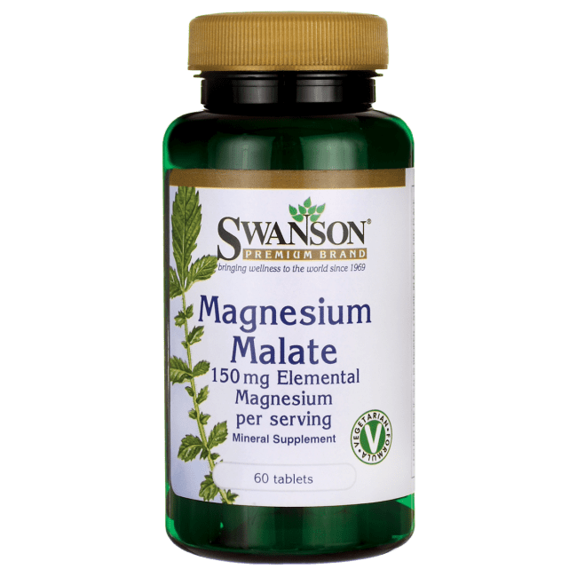 Swanson Magnesium Malate 150 mg 60 Tablets