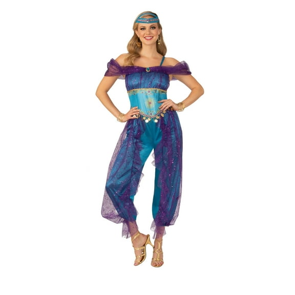 Rubies Blue Genie Costume for Adults, Women's Small