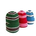 thumbnail image 4 of CoCopeaunt Autumn And Winter New Color Stripe Wool Cap, European And American Street Hip-Hop Cool Basin Cap Warm Green Cap, 4 of 6