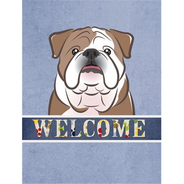 Bouledogue Anglais Drapeau de Bienvenue Taille de Jardin