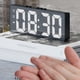 thumbnail image 4 of Reloj Despertador Digital (Alimentado por BateríA) o Reloj de Mesa Alimentado por USB Snooze Modo Nocturno 12/24H Relojes LED ElectróNicos Negro, 4 of 8