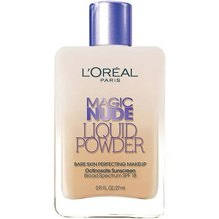 L'Oreal Paris Magic Nude Liquid Powder Bare Skin Perfecting Makeup, 320 Natural Beige, 0.91 fl oz