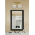 thumbnail image 2 of 208-SG-G64 Innovations Lighting Cone - 2 Light Bath Vanity In Industrial Style-10 Inches Tall and 16 Inches Wide-Satin Gold Finish-Seedy Glass Color, 2 of 4