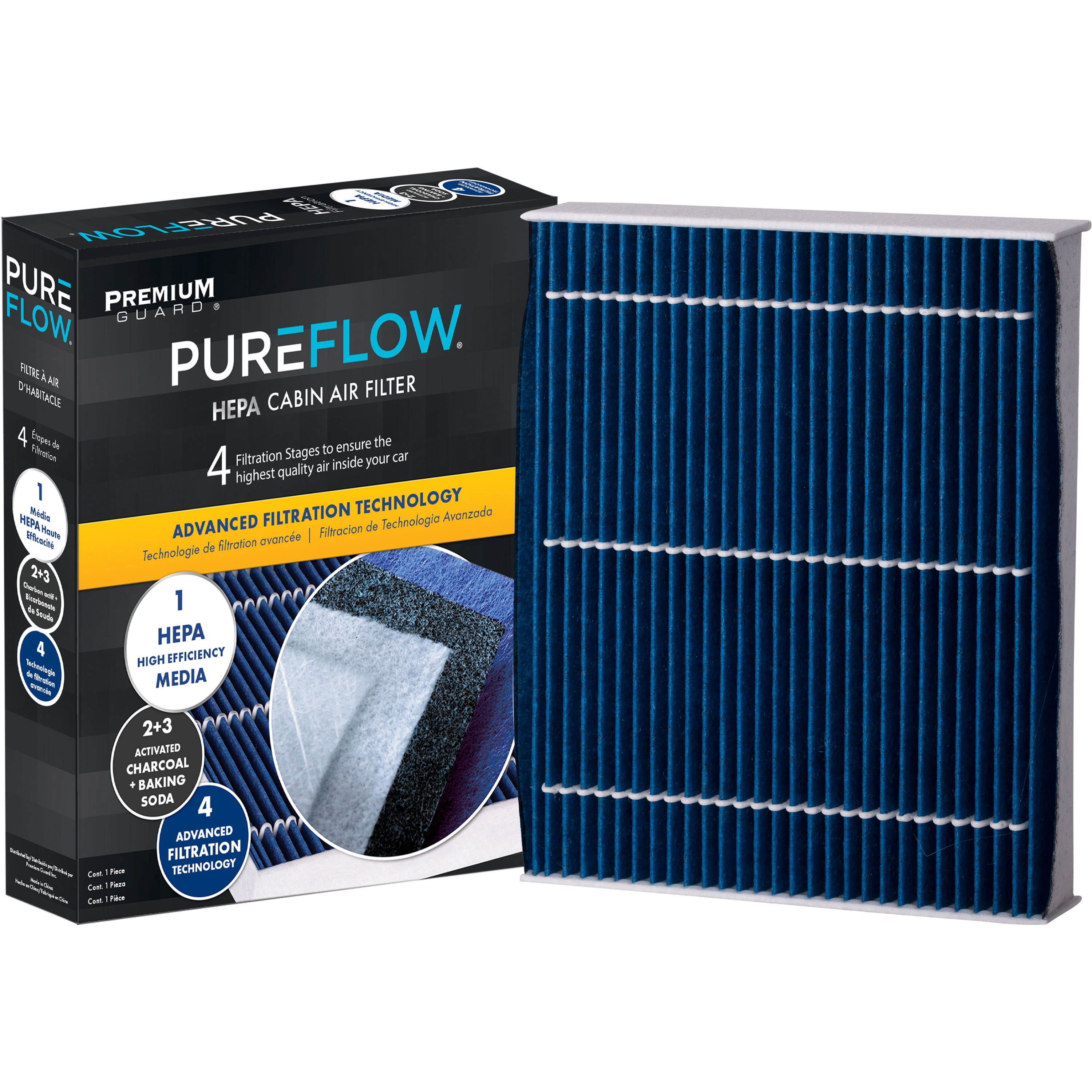 PUREFLOW PC99542HX HEPA Cabin Air Filter | Fits 2020-2026 Ford Explorer 2.3L, 3.0L, Escape 1.5L, 2.0L, 2.5L, Police Interceptor Utility 3.0L, 3.3L, Lincoln Aviator 3.0L