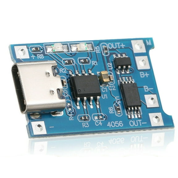 10pcs JacobsParts TP4056 5V 1A USB Type-C 18650 Lithium Battery Charging and Protection Board