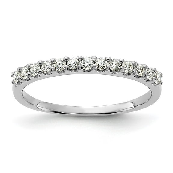 Auriga Fine Jewelry 14K White Gold Lab Grown Diamond Band for Women Size 7 (Carat: 0.25cttw, Clarity: SI2, Color: GH)