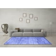 thumbnail image 3 of Ahgly Company Indoor Rectangle Abstract Blue Contemporary Area Rugs, 4' x 6', 3 of 4
