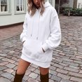 thumbnail image 2 of SUXIAN Womens Hoodies Fashion Solid Color Pullover Coat Long Sleeve Hoodie For Women XL, 2 of 5