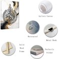 thumbnail image 2 of ZHONGYUTONG Islamic Wall Art Ayatul Kursi Picture Canvas Prints Arabic Calligraphy Quran Paintings Muslim Modern Home Decor Framed (12.00" x 18.00"), 2 of 5
