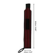 thumbnail image 4 of Unique Bargains 1 Pair Comfortable Wristbands 19.88"x3.35" Wristbands for Sport Black Red, 4 of 6