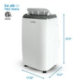 thumbnail image 2 of Commercial Cool CPT08HWB 8,000 BTU SACC/CEC (12,000 BTU ASHRAE) Portable Air Conditioner with Heat, White, 2 of 6