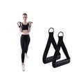 thumbnail image 2 of Hexagon Rubber Handle, Cable Machine Accessory Resistor Band (2 Pieces, Black), 2 of 5