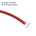 thumbnail image 2 of Uxcell 22AWG Stranded Wire Hookup 30M/100ft Red, Electrical Wire UL1007 Spool, 2 of 6
