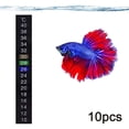 thumbnail image 2 of Termómetro adhesivo para acuario, medición precisa de la temperatura del tanque, ideal para peces, camarones y tortugas, instalación con despegar y pegar, 2 of 8