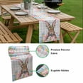 thumbnail image 5 of Bunny Easter Table Runner - 60 Inch Long, Kitchen Dining Table Runner Dresser Scarves, Pink Floral Eggs Farmhouse Checkered Farmhouse Decor for Coffee Tables Wedding Party Banquet, 5 of 8