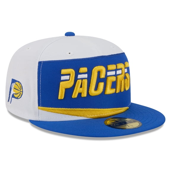 Men's New Era White/Blue Indiana Pacers 2025/26 City Edition 59FIFTY Fitted Hat