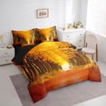 thumbnail image 3 of Castle Fairy Yellow Leaves Bedding Comforter Set,Happy Autumn Full Bedding Set, 3 of 8