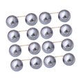 thumbnail image 2 of 8 broches de perlas artificiales para uso diario, decorativos y que no dañan la piel. Gris, 2 of 9