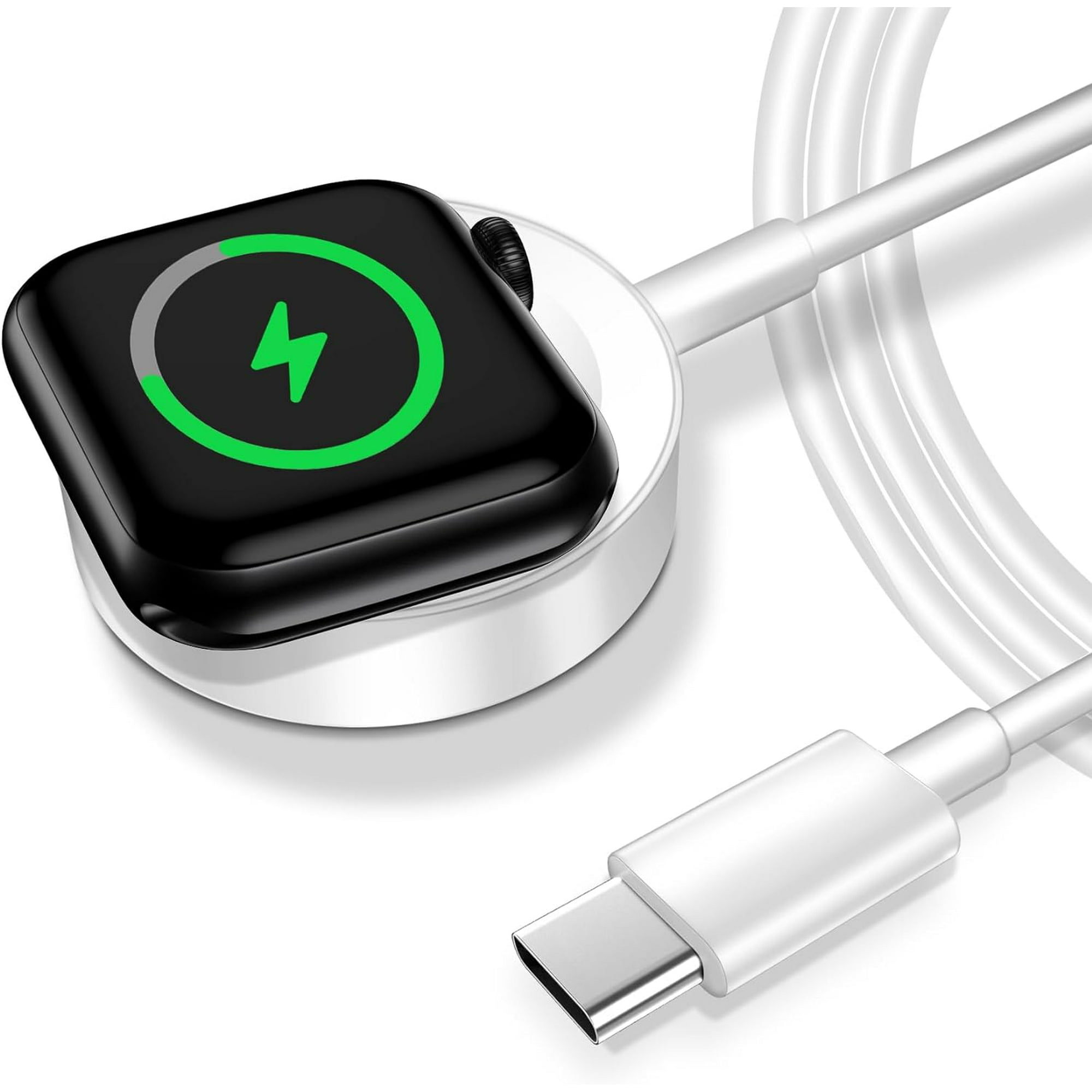 Magnetic Fast Charging Cable for Apple Watch Charger USB Type C Magnetic Wireless Charger Compatible with iWatch Series Ultra 8 7 6 SE SE2 5 4 3 2 1 3.3FT 1M White Walmart